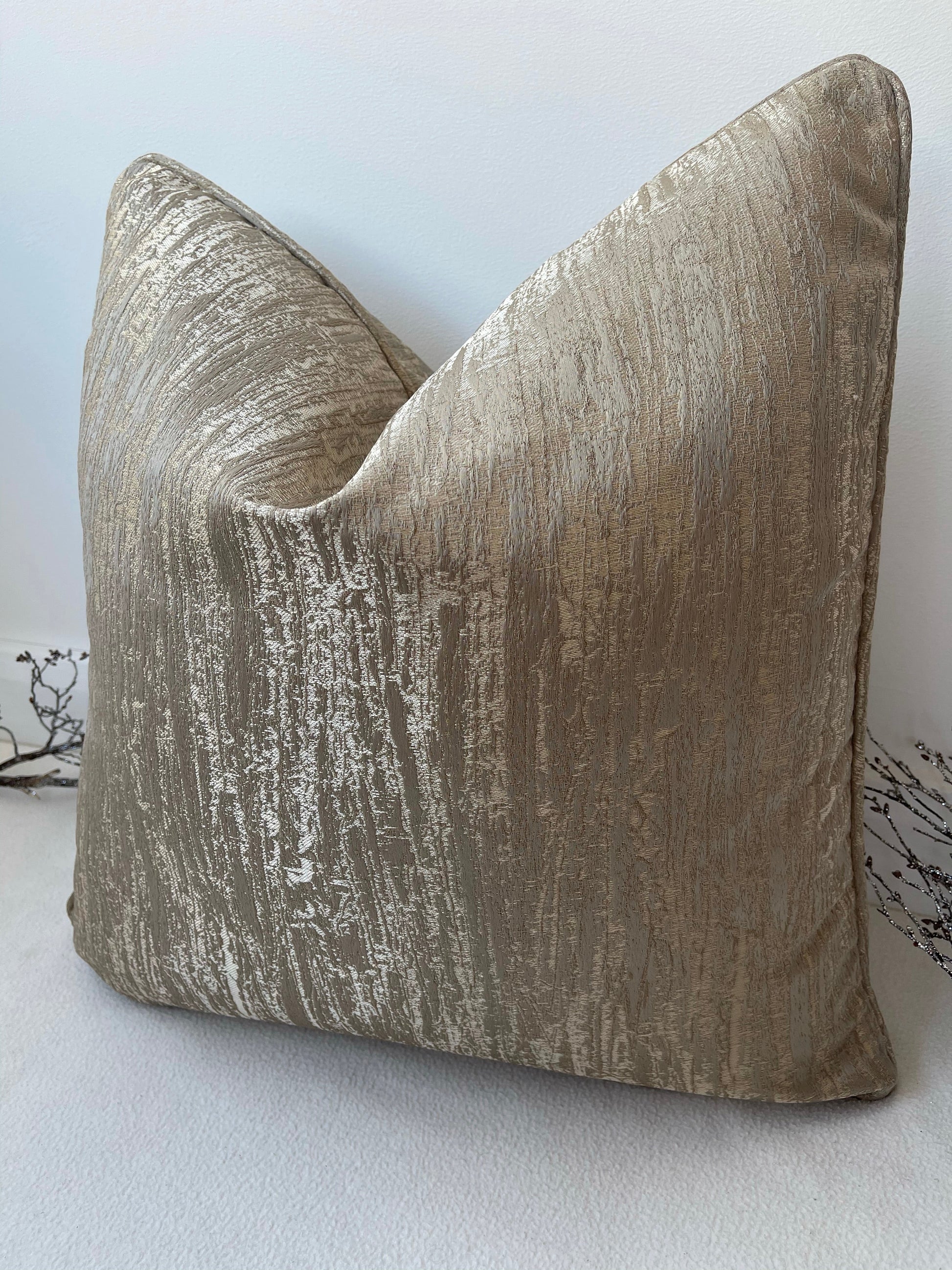 The Couture Cushion - The Gold Stella - Style No. 52 - White Bear Furnishings