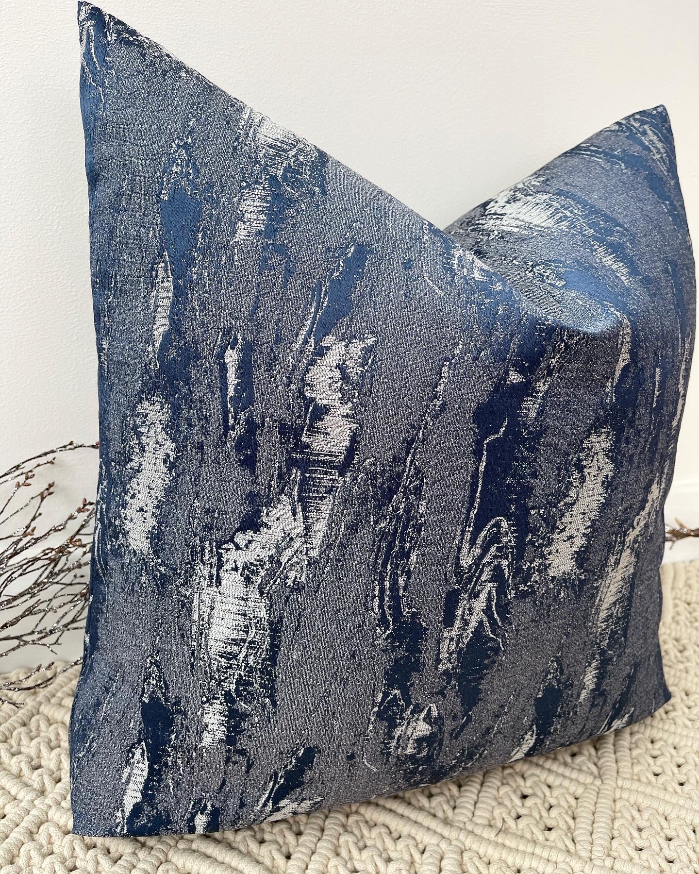 The Couture Cushion - The Navy Zanella - Style No. 43 - White Bear Furnishings