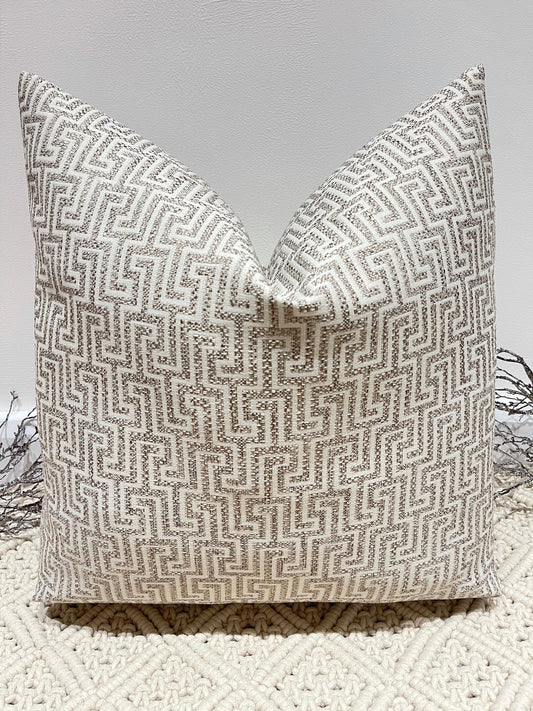 The Couture Cushion - The Taupe Mattox - Style No. 79 - White Bear Furnishings