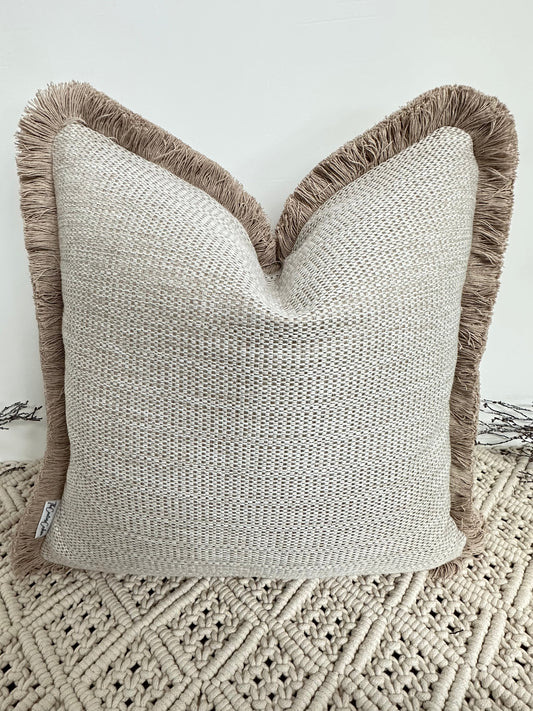 The Couture Cushion - The Beige Kors - Style No. 63 - White Bear Furnishings