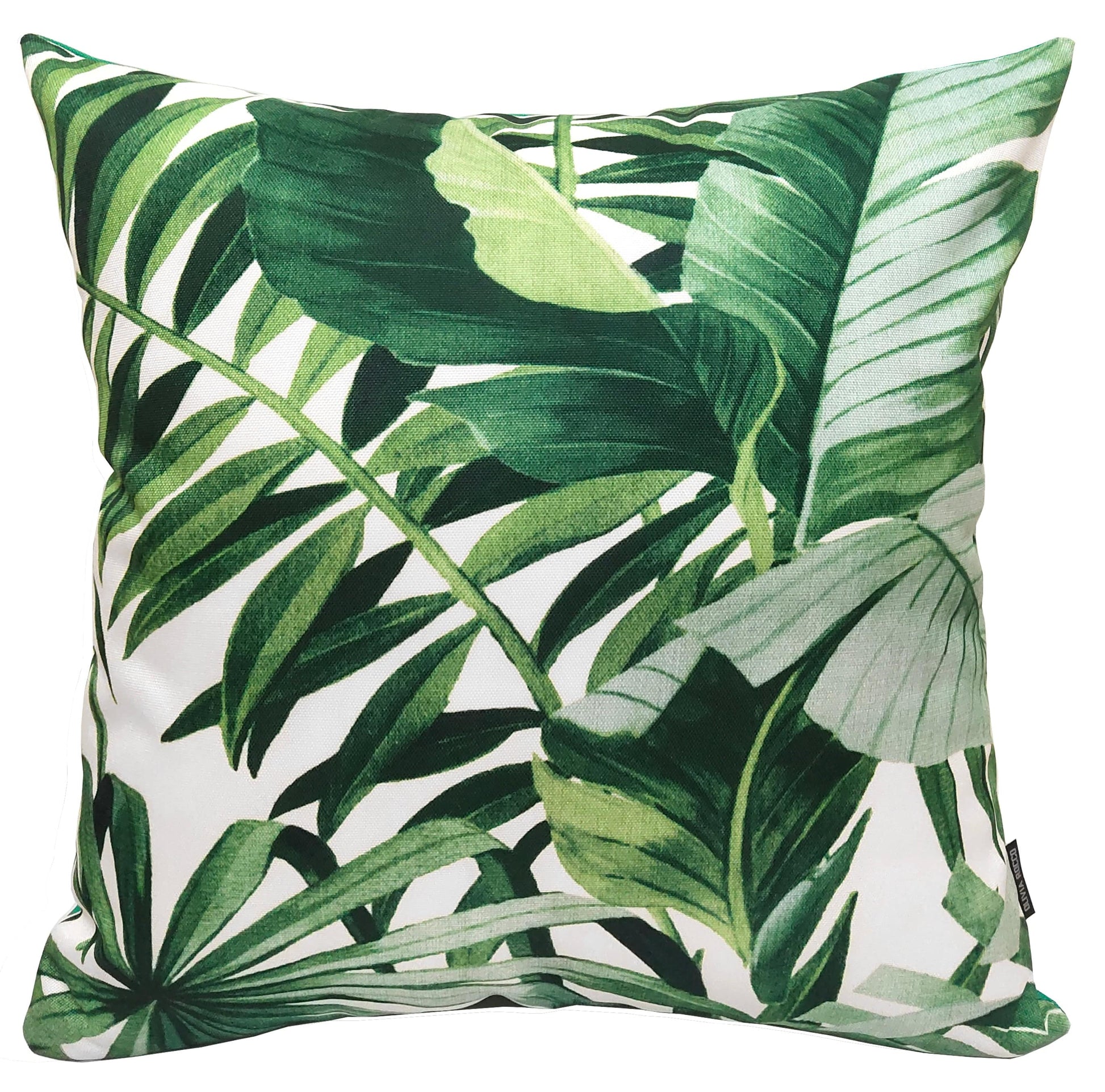 Jamil Green Outdoor Waterproof Cushions 43 x 43 cm Comfortable Durable Water-Resistant for Patio Garden Travel Beach by OLIVIA ROCCO - White Bear Furnishings