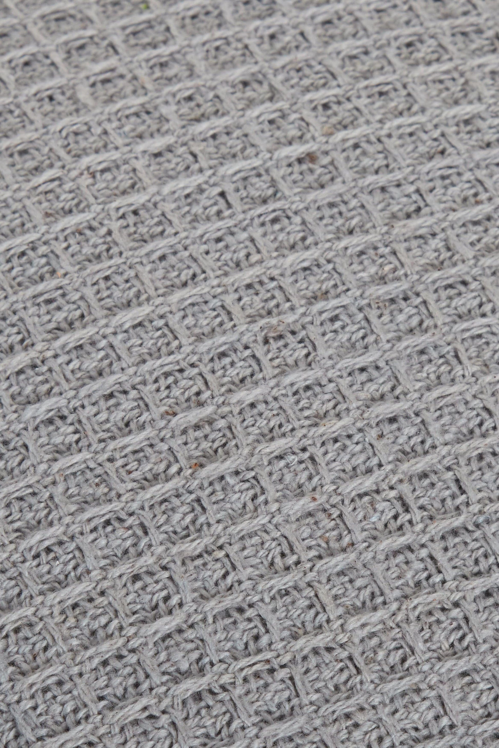 Lisbon Pure Indian Cotton Handwoven Honeycomb Vibrant Cushion Covers for Indoor Outdoor Use in Grey Ochre Navy Teal Silver Pink 17x17 and 24x24 Inches by OLIVIA ROCCO - White Bear Furnishings