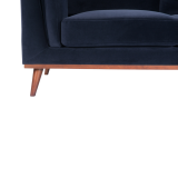 The Mickey Velvet Sofa - Midnight Blue, Emerald, Grey - White Bear Furnishings