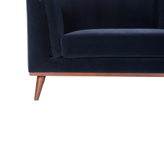 Midnight Blue Velvet 3 Seater Sofa - SF-M-3S-MB