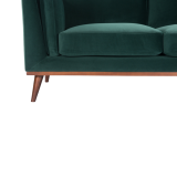 The Mickey Velvet Sofa - Midnight Blue, Emerald, Grey - White Bear Furnishings