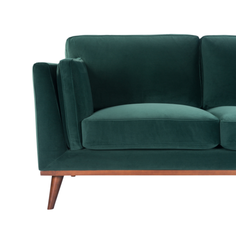 The Mickey Velvet Sofa - Midnight Blue, Emerald, Grey - White Bear Furnishings