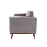 The Emory Velvet Sofa - Midnight Blue, Emerald, Grey