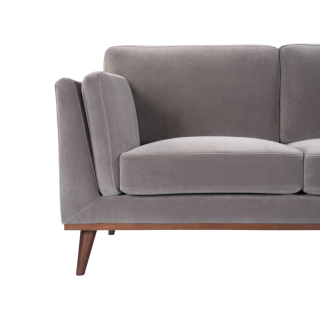 The Emory Velvet Sofa - Midnight Blue, Emerald, Grey