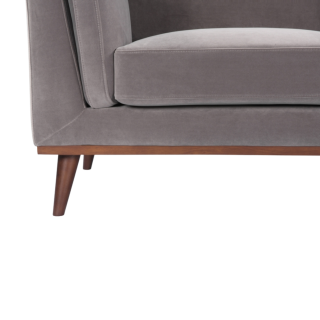 The Emory Velvet Sofa - Midnight Blue, Emerald, Grey