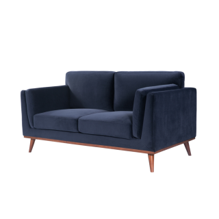The Mickey Velvet Sofa - Midnight Blue, Emerald, Grey - White Bear Furnishings