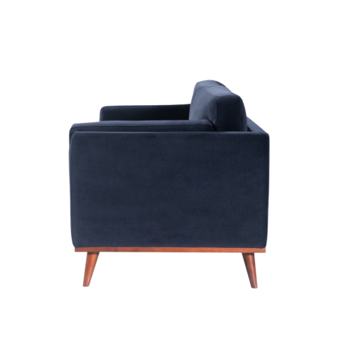 Midnight Blue Velvet 3 Seater Sofa - SF-M-3S-MB