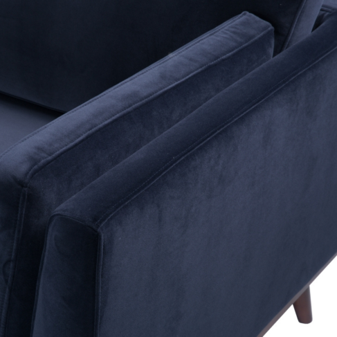 Midnight Blue Velvet 3 Seater Sofa - SF-M-3S-MB