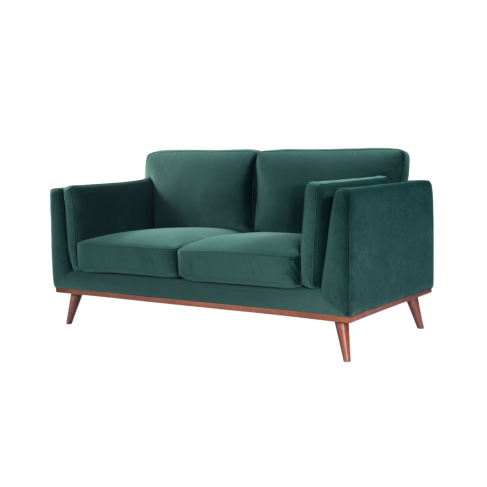 The Mickey Velvet Sofa - Midnight Blue, Emerald, Grey - White Bear Furnishings