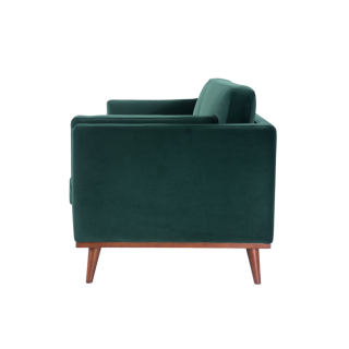 The Emory Velvet Sofa - Midnight Blue, Emerald, Grey