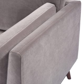 The Emory Velvet Sofa - Midnight Blue, Emerald, Grey