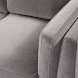 The Emory Velvet Sofa - Midnight Blue, Emerald, Grey