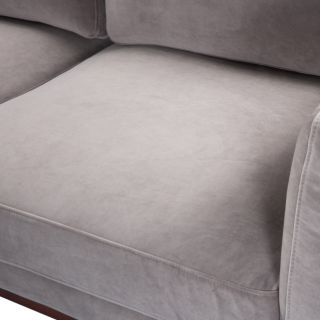 Grey Velvet 3 Seater Sofa - SF-M-3S-MV