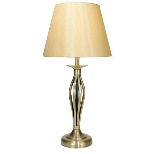 Miranda Antique Brass Table Lamp - White Bear Furnishings