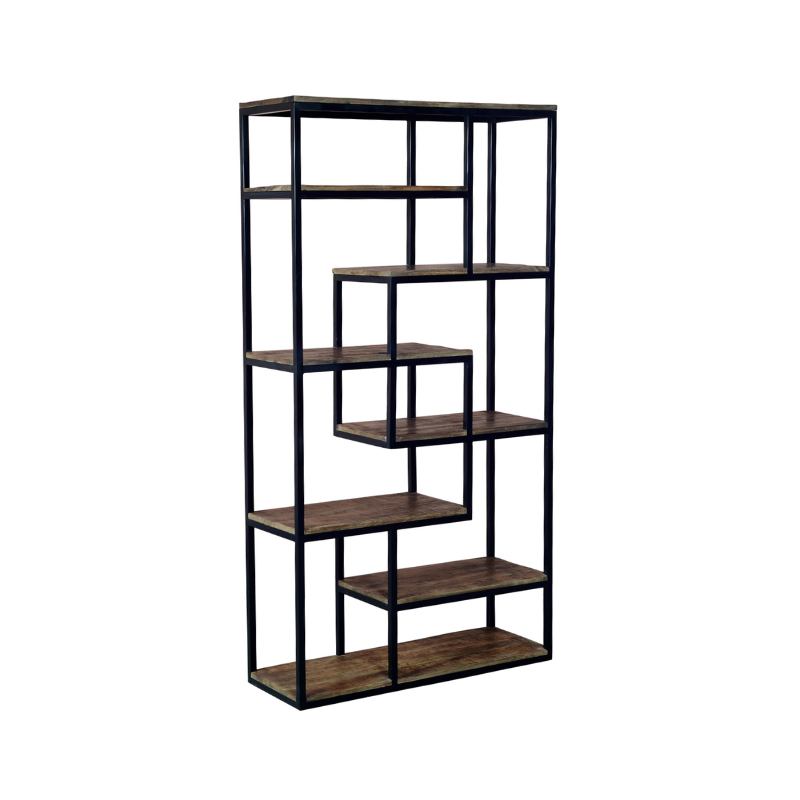 Handcrafted Multi Shelf Industrial Shelf Unit - 19987 - White Bear Furnishings