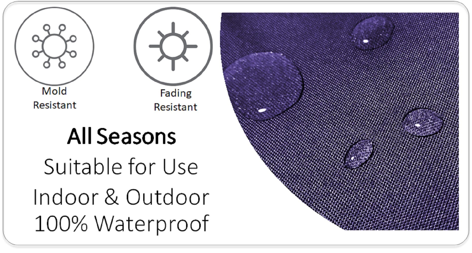 Nairobi Purple Outdoor Scatter Cushions Waterproof Weather Resistant Decorative Pillows for Garden Patio Beach Indoor 43 x 43 cm by OLIVIA ROCCO - White Bear Furnishings