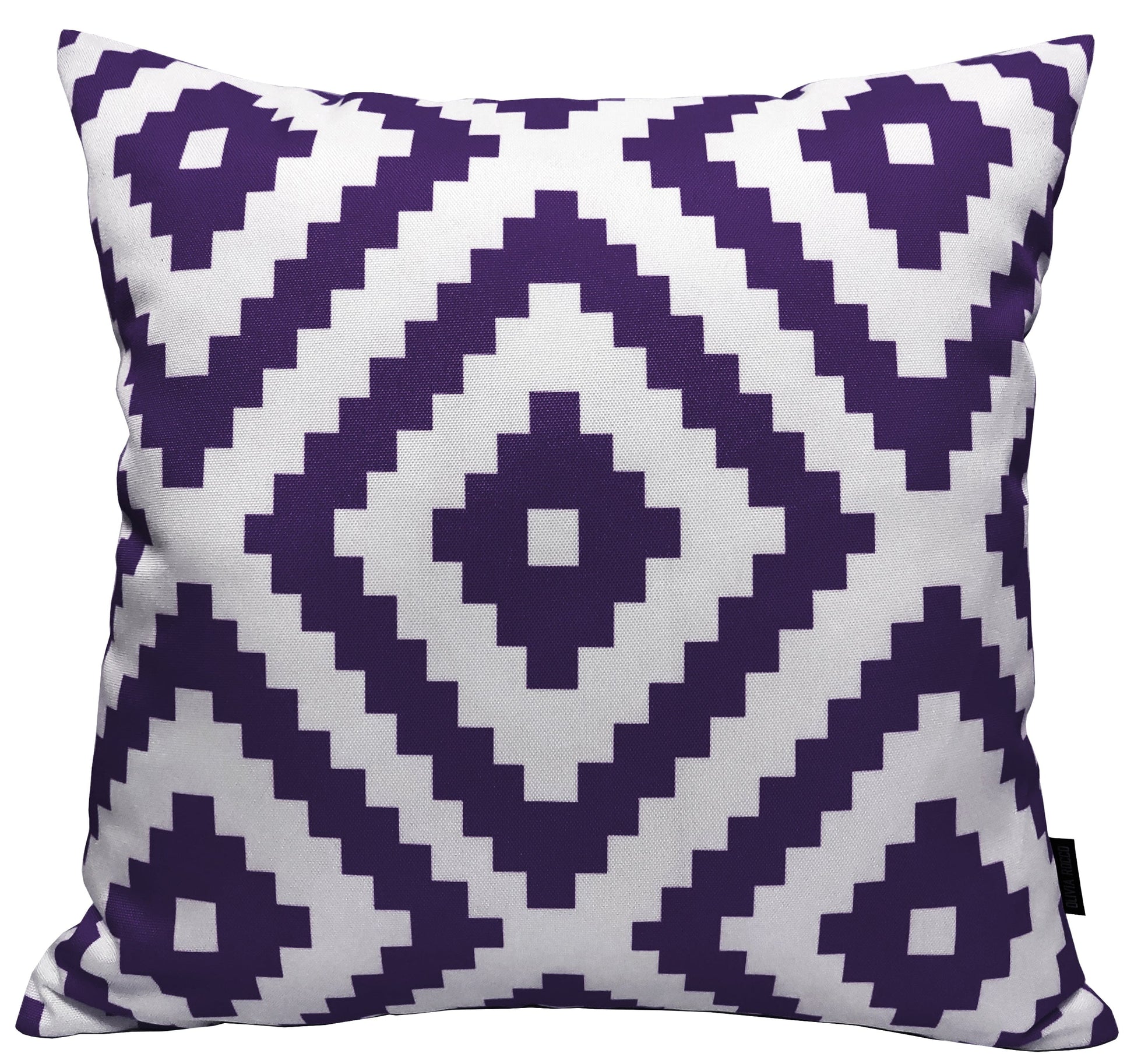 Nairobi Purple Outdoor Scatter Cushions Waterproof Weather Resistant Decorative Pillows for Garden Patio Beach Indoor 43 x 43 cm by OLIVIA ROCCO - White Bear Furnishings