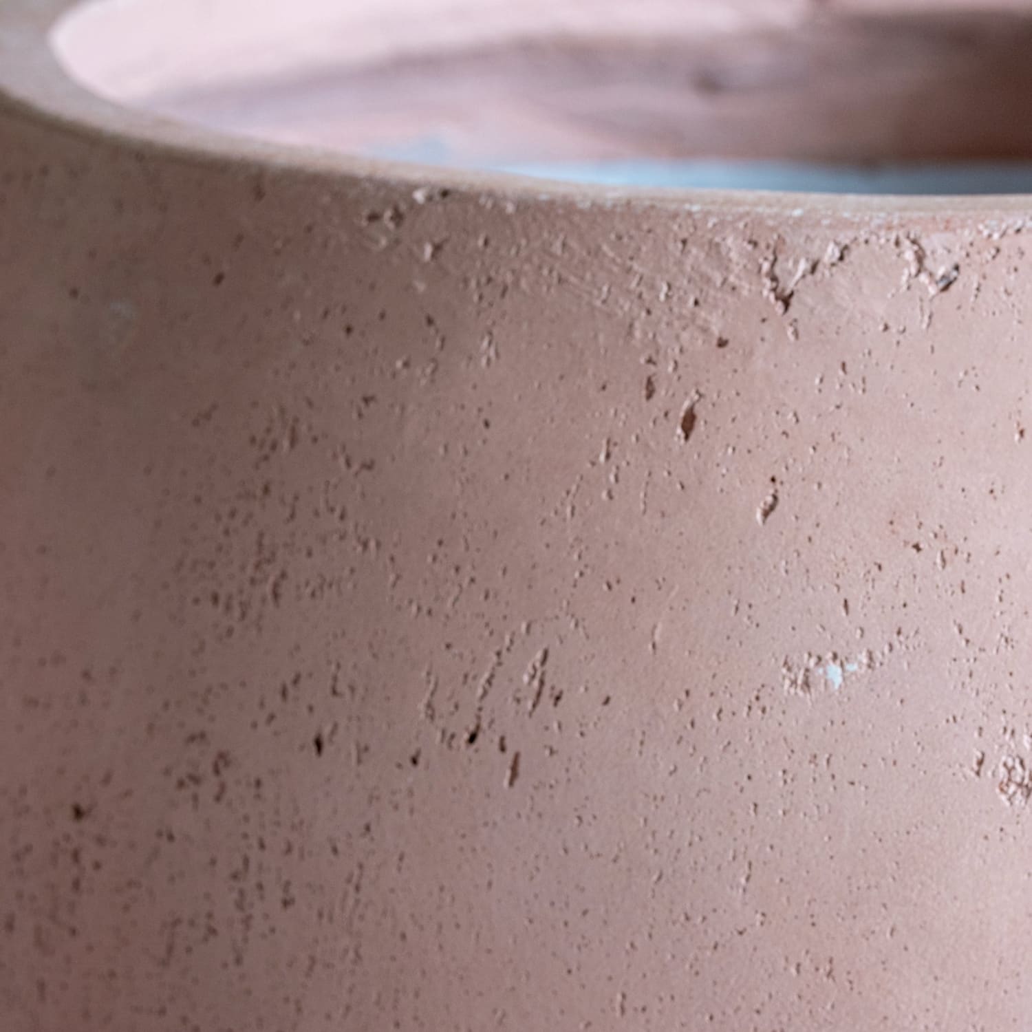 Orbello | Blushstone – 70cm Extra Large Concrete Sphere Planter – 207L Round Plant Pot - White Bear Furnishings