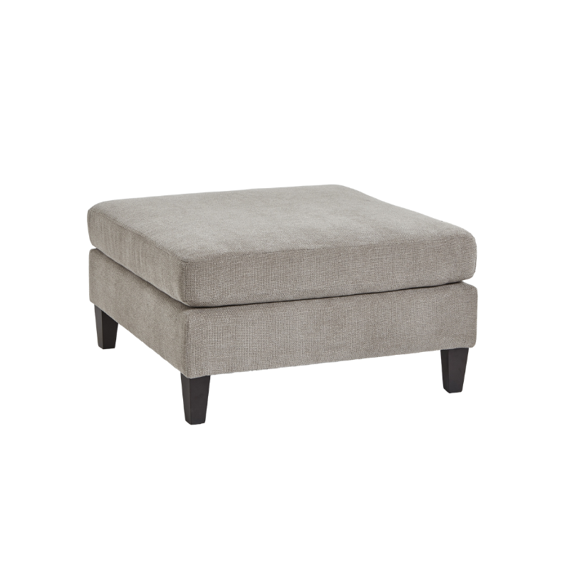 Handcrafted Vesper Taupe Ottoman Foot Stool - 23743