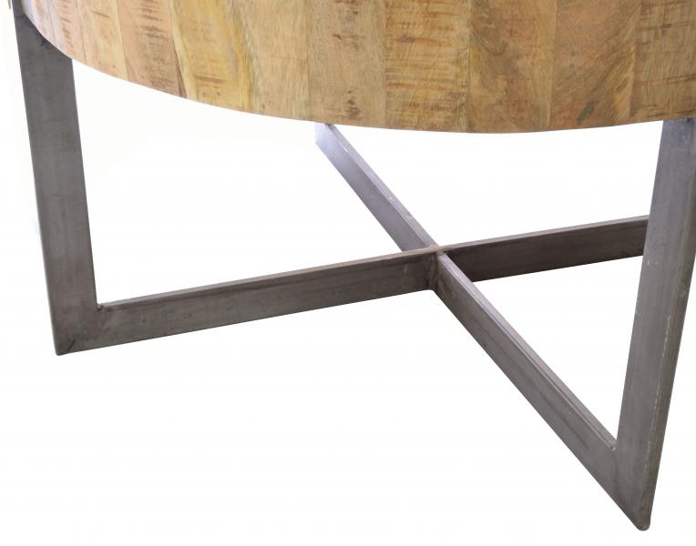 Old Empire Round Industrial Coffee Table - OLD05 - White Bear Furnishings