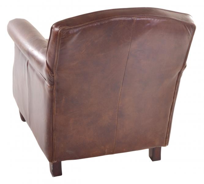 Vintage Leather Studded Arm Chair: Timeless Elegance, Deep Comfort & Classic Charm - TK937-1D