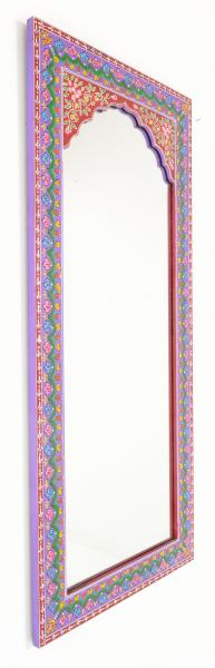 Handcrafted Indian Tall Mirror with Artistic Detailing - JAR22 - White Bear Furnishings