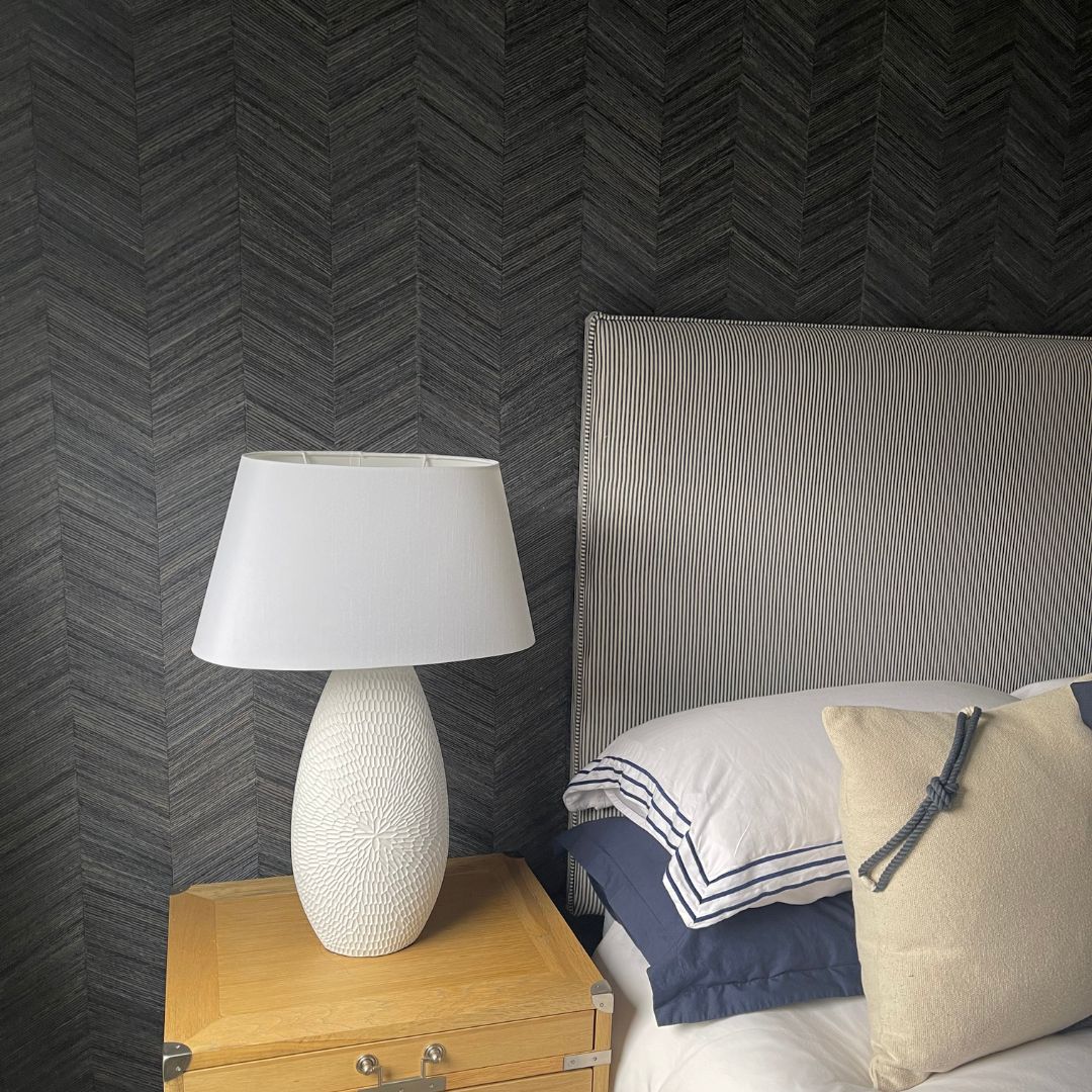 Caitlin Tall White Ceramic Table Lamp - White Bear Furnishings