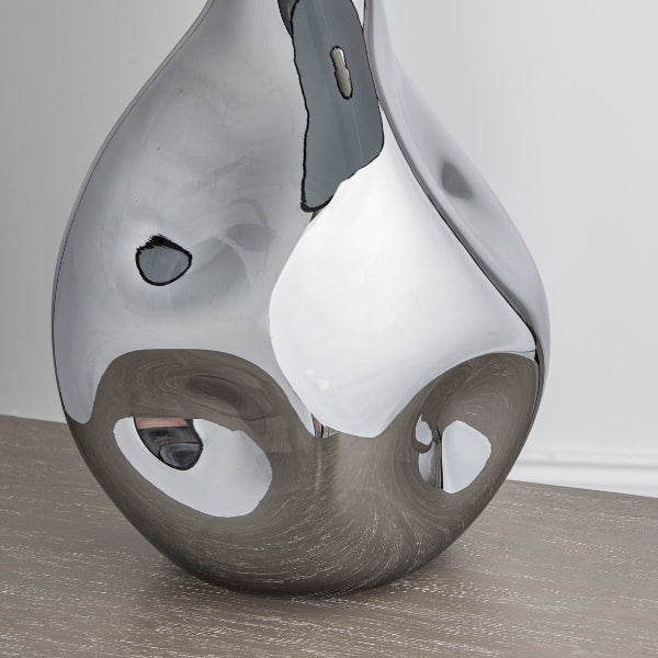 Jolana Smoked Glass Table Lamp - White Bear Furnishings