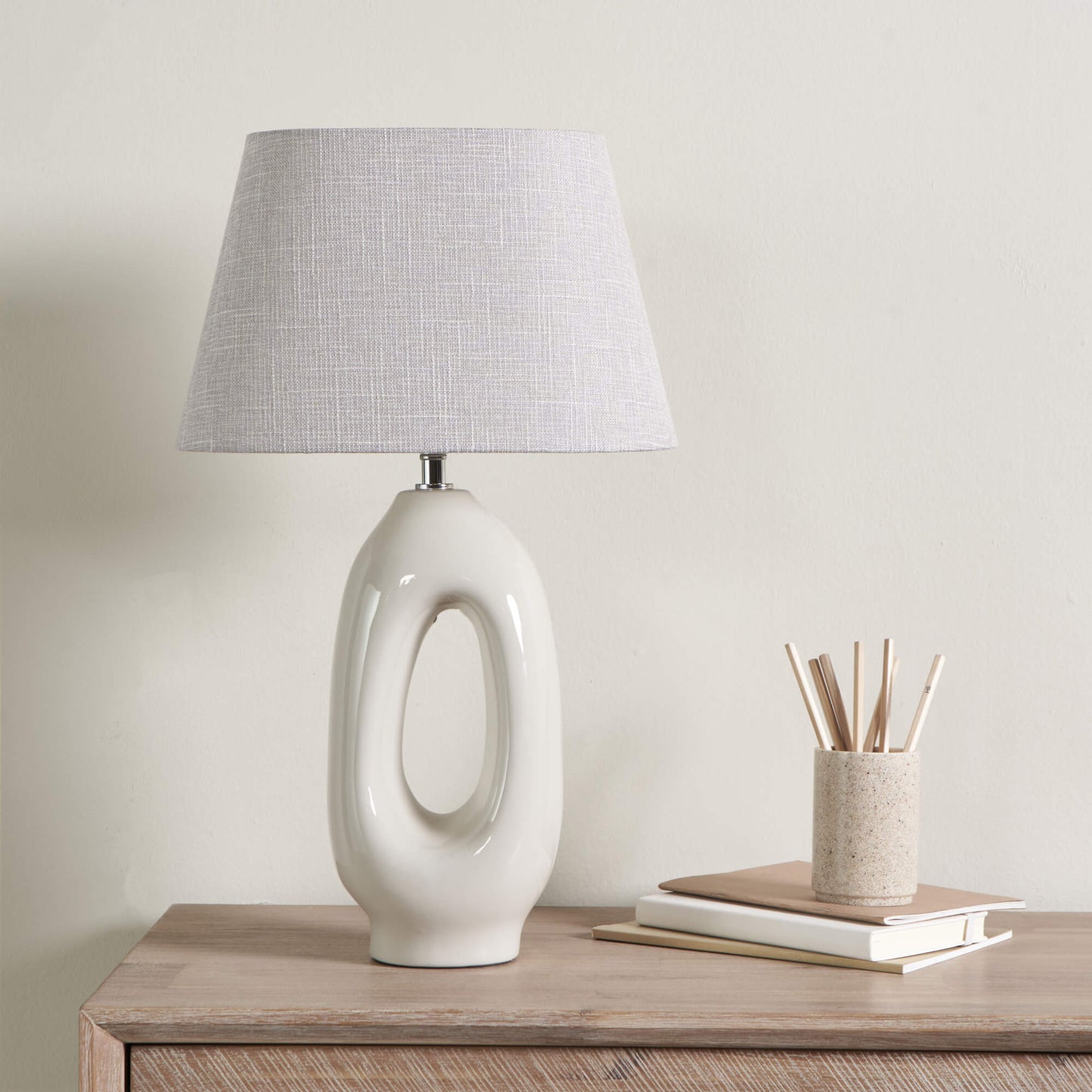 Aoife Cream Ceramic Table Lamp