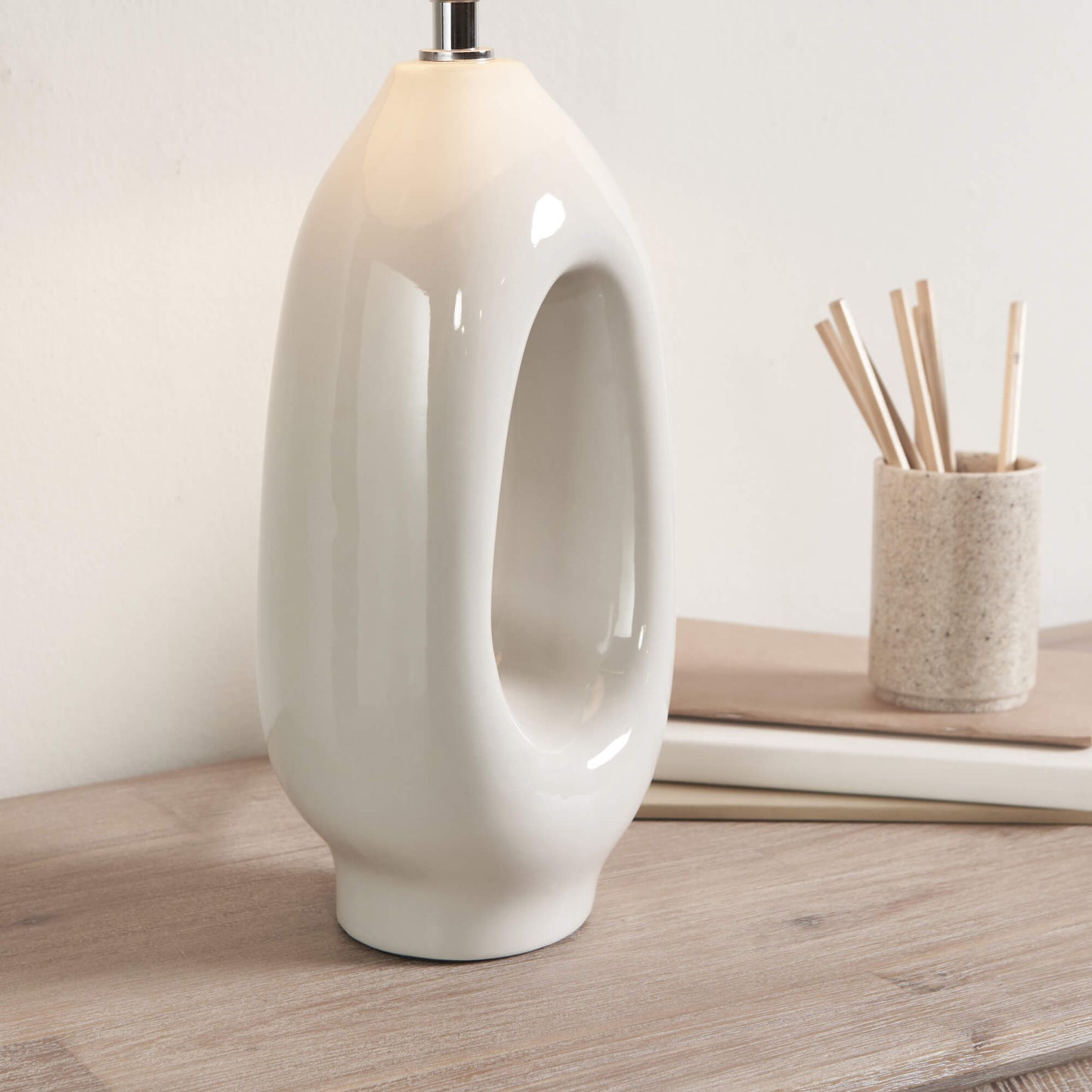 Aoife Cream Ceramic Table Lamp