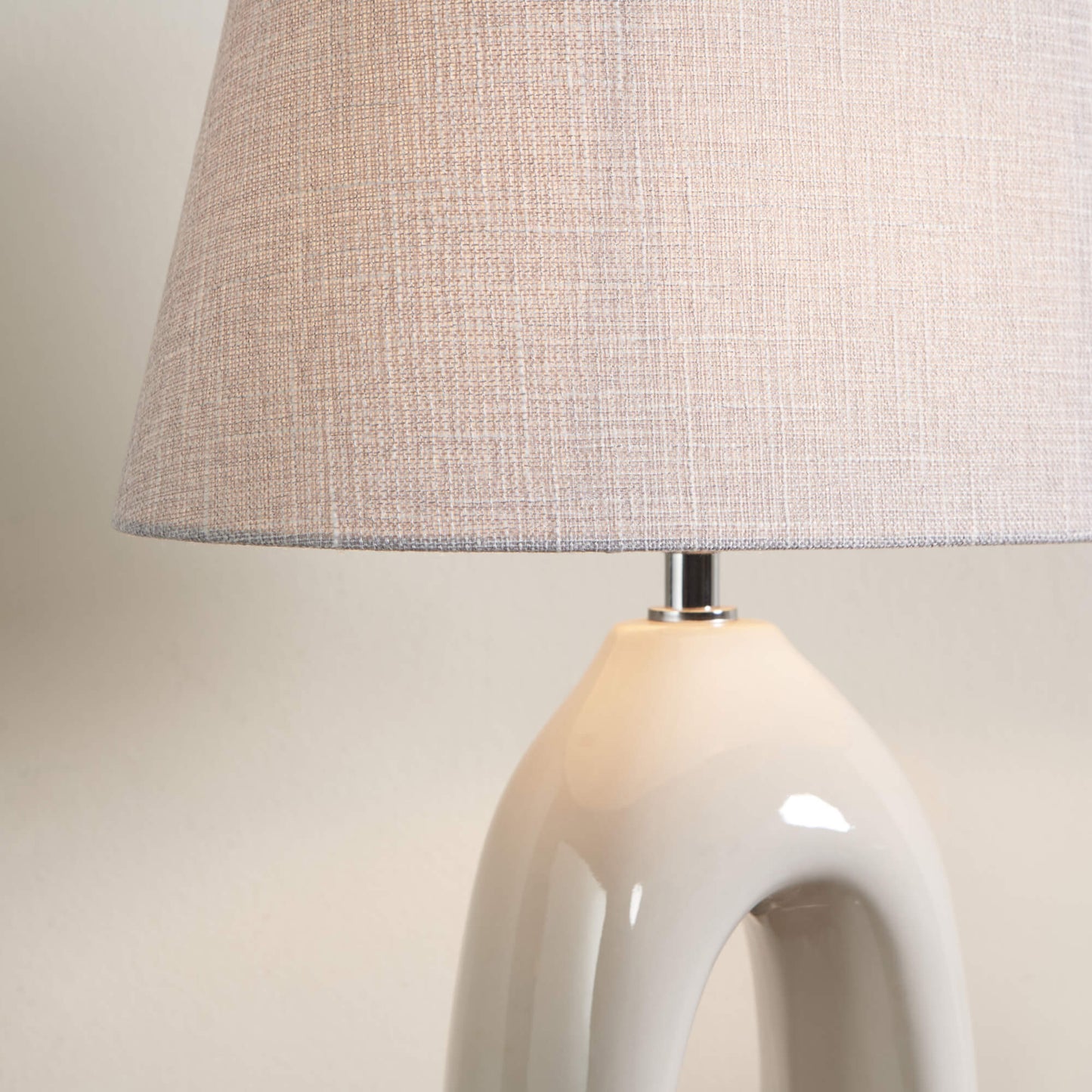 Aoife Cream Ceramic Table Lamp
