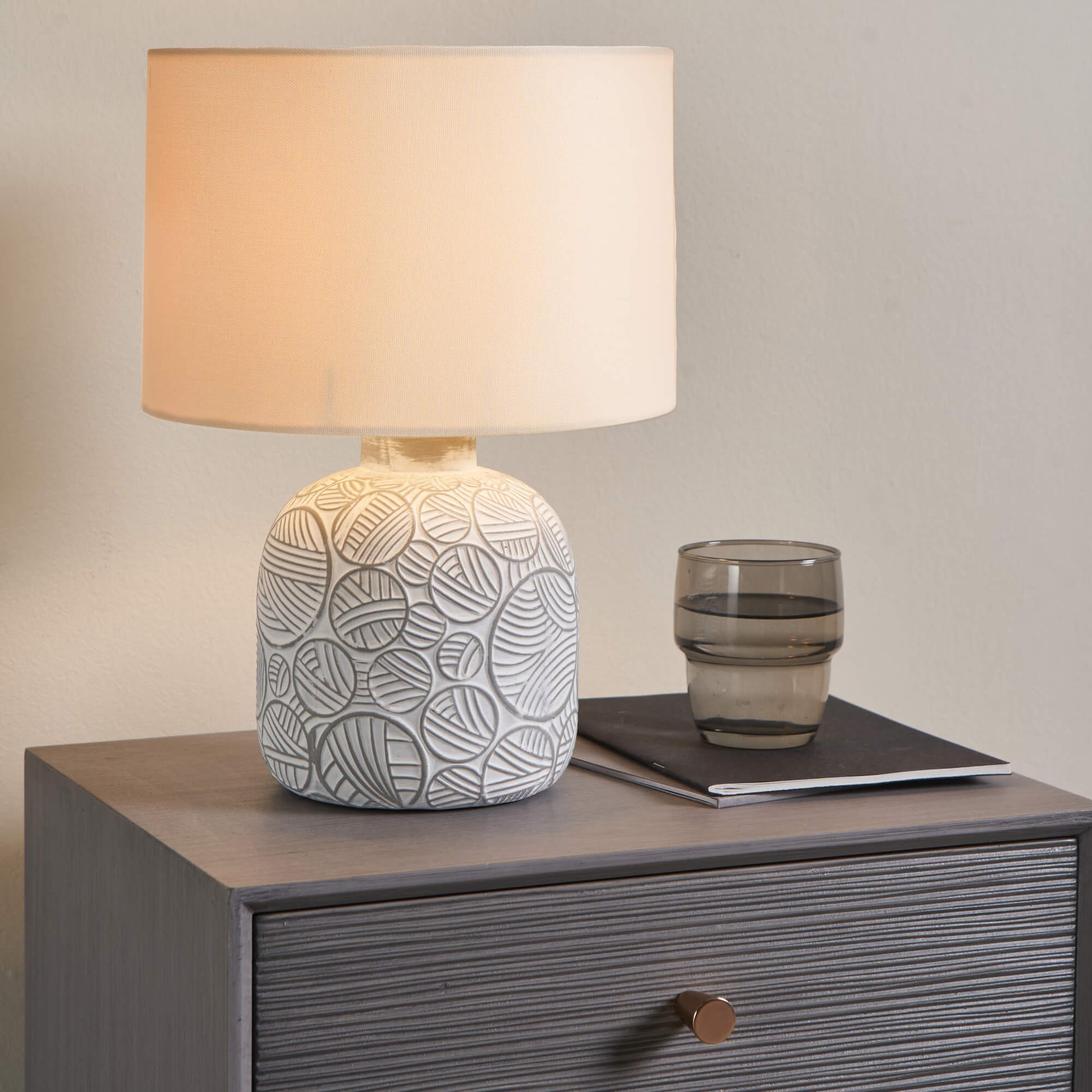 Gloria Natural Ceramic Table Lamp - White Bear Furnishings