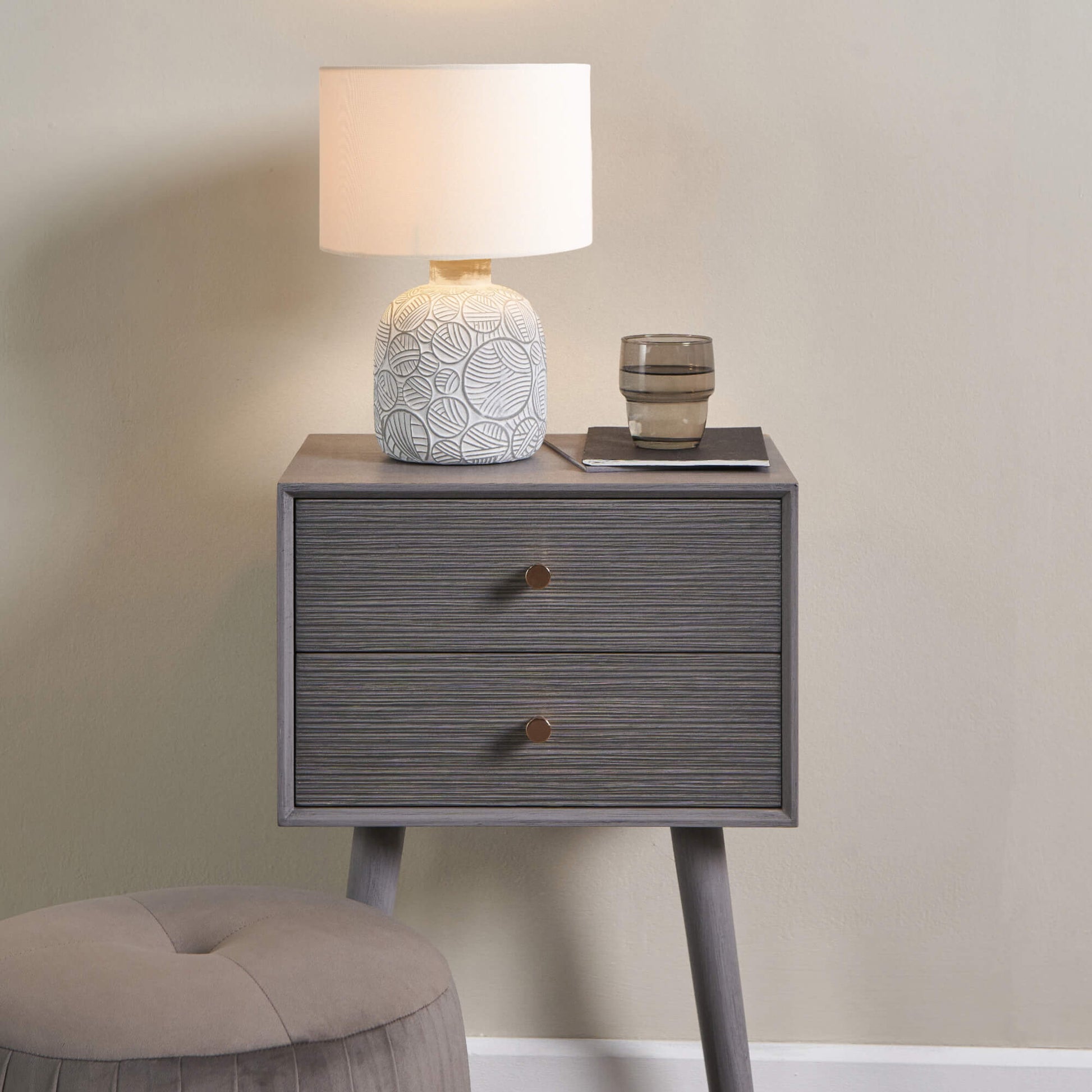 Gloria Natural Ceramic Table Lamp - White Bear Furnishings