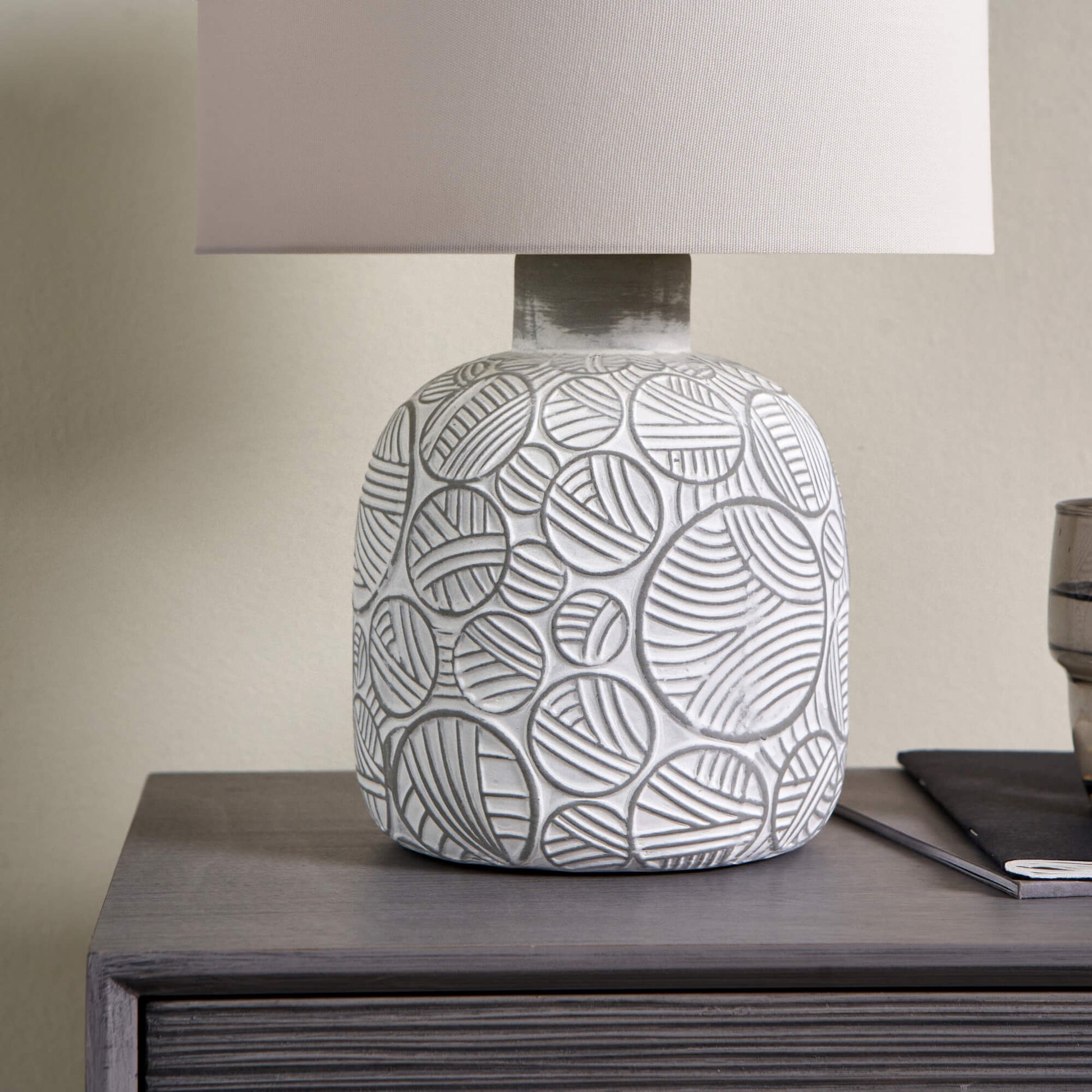 Gloria Natural Ceramic Table Lamp - White Bear Furnishings