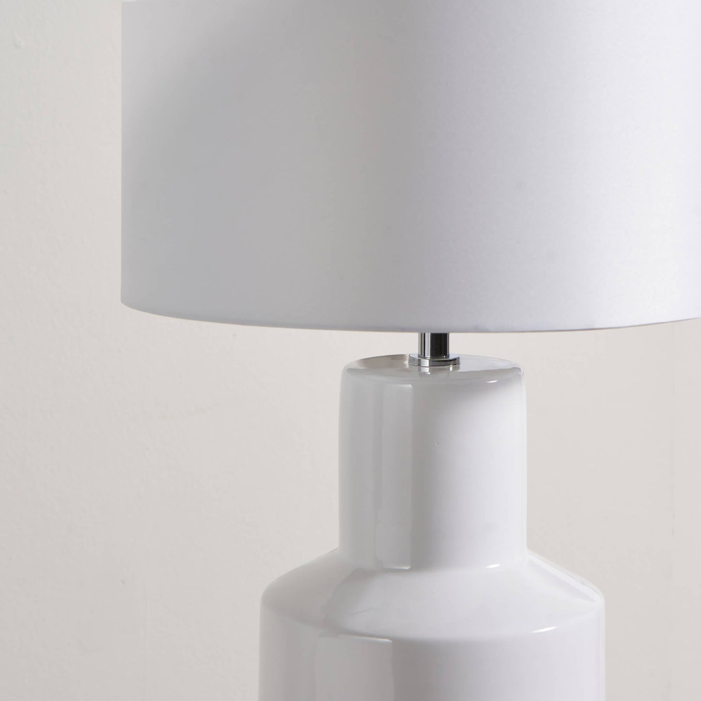 Salina White Ceramic Table Lamp