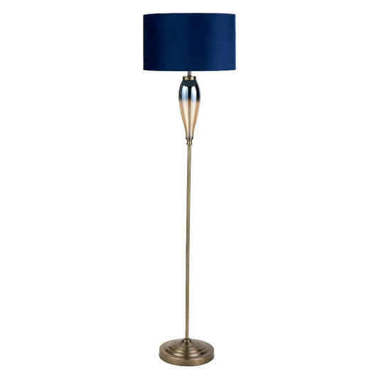 Elena Blue Floor Lamp - White Bear Furnishings