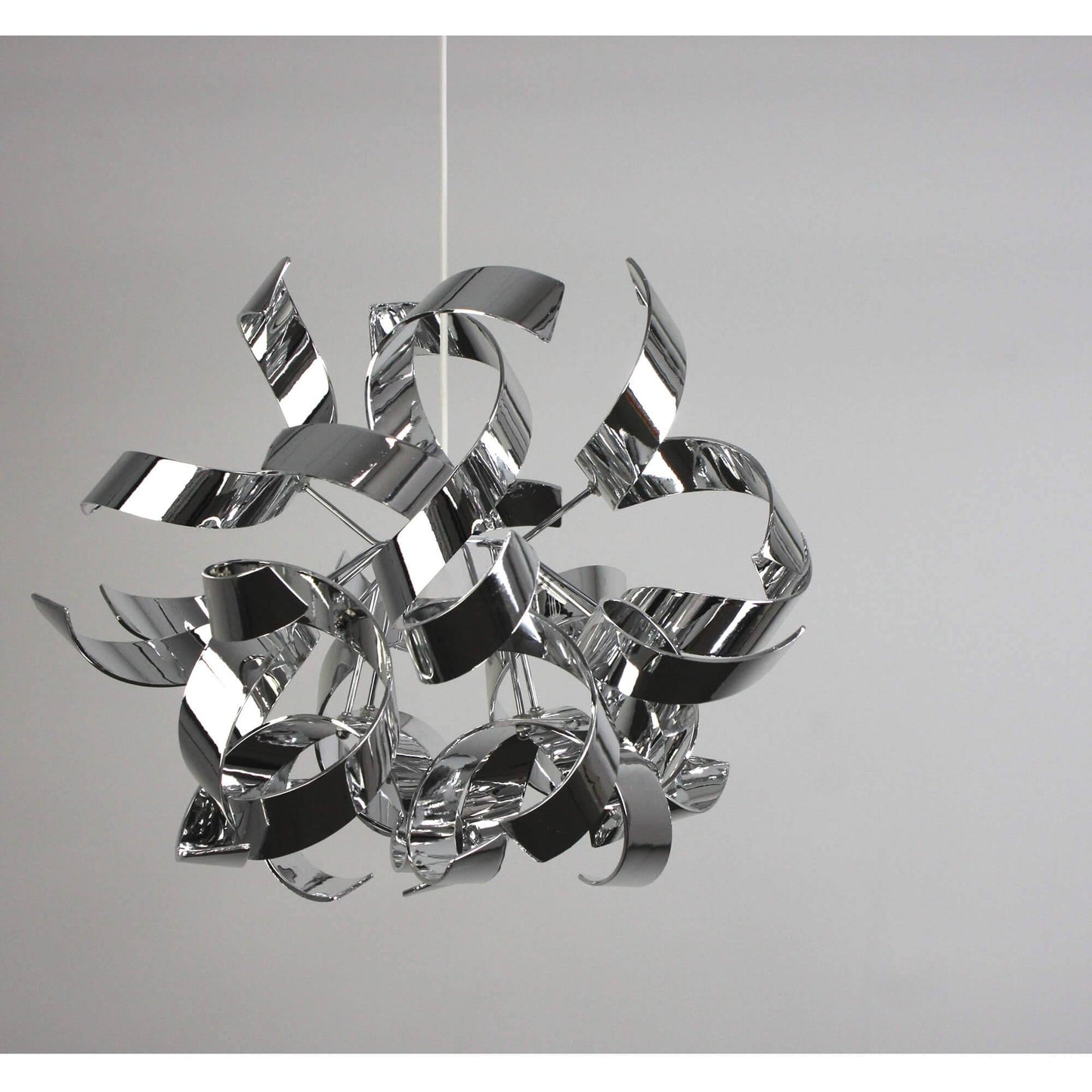 Lyndsay Large Pendant Light Shade Chrome - White Bear Furnishings