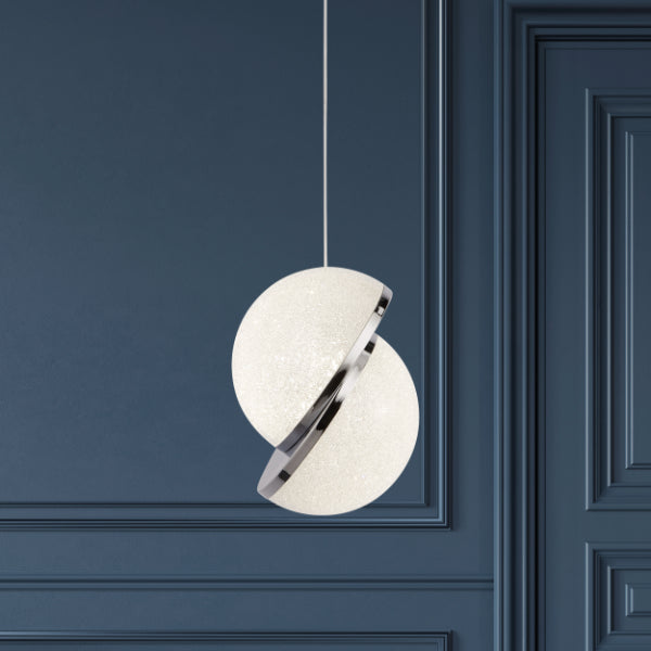 Whitney 1 Light Polished Chrome Ceiling Pendant - White Bear Furnishings