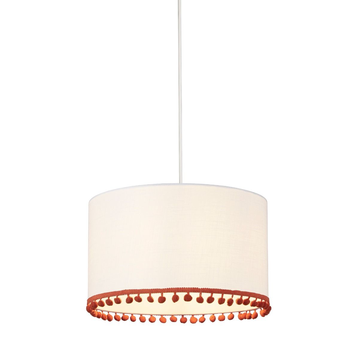 Dolly Small White & Orange Ceiling Shade - White Bear Furnishings
