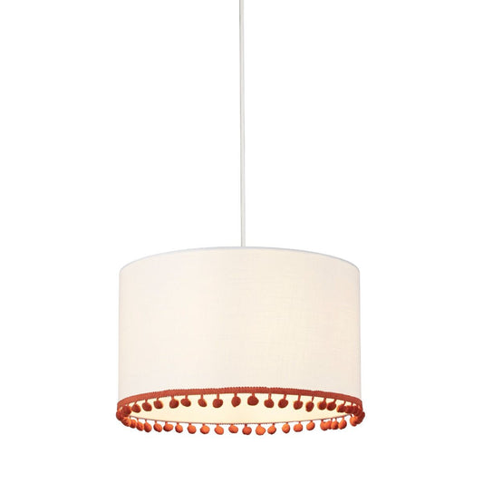 Dolly Small White & Orange Ceiling Shade - White Bear Furnishings