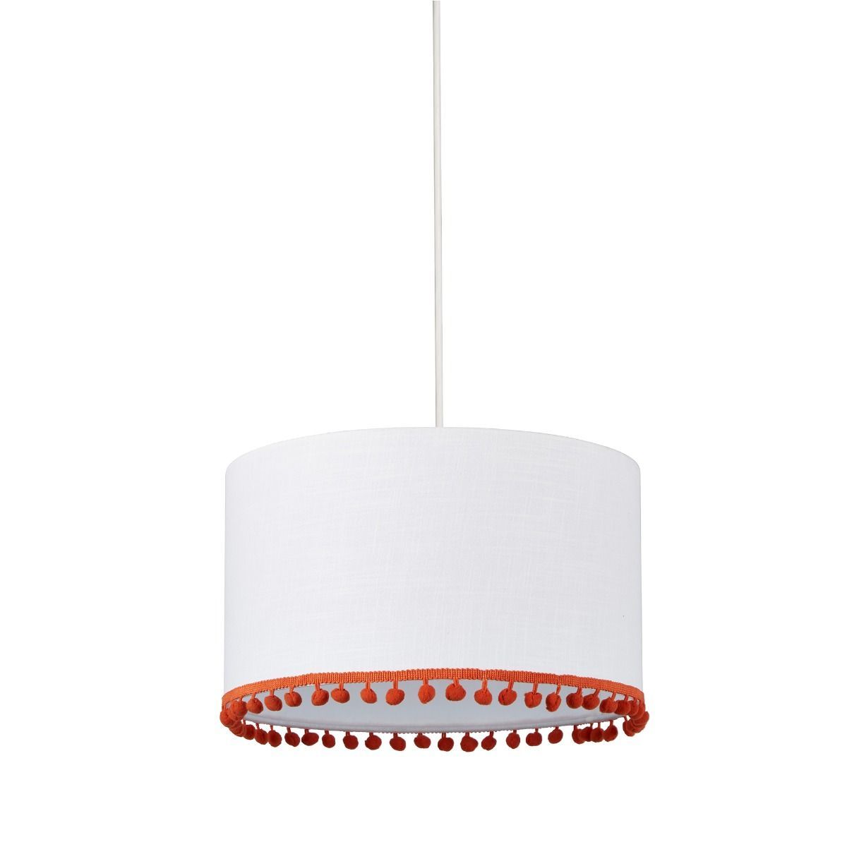Dolly Small White & Orange Ceiling Shade - White Bear Furnishings
