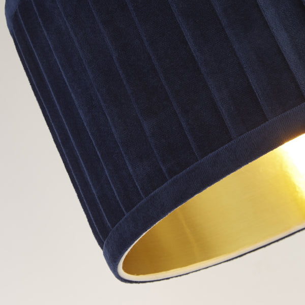 Caritas 30cm Navy & Gold Shade - White Bear Furnishings