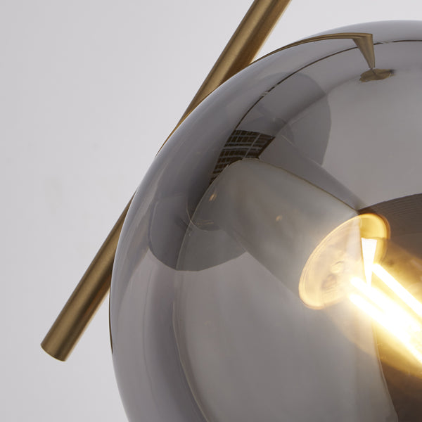 Jarmila Antique Bronze & Smoked Glass Pendant - White Bear Furnishings