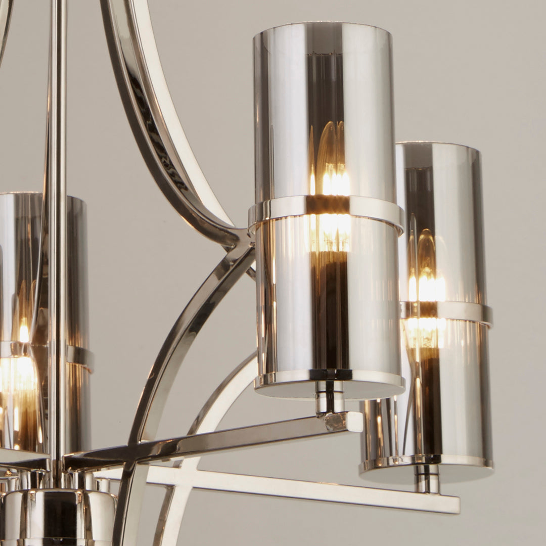 Davina 5 Light Chrome Pendant Chandelier - White Bear Furnishings