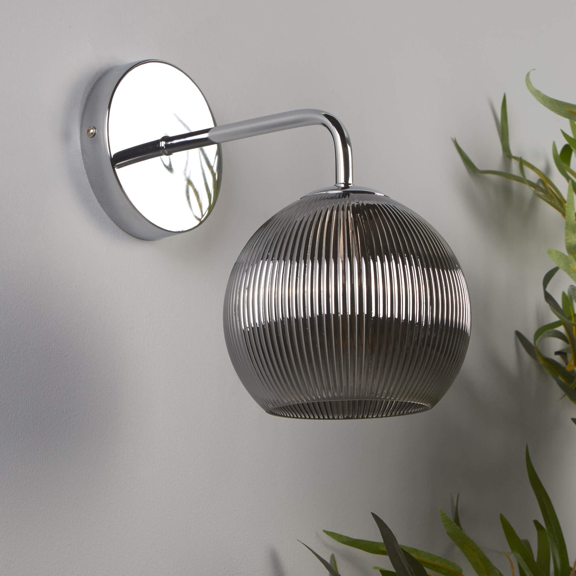 Hamblin Chrome Wall Bracket - White Bear Furnishings