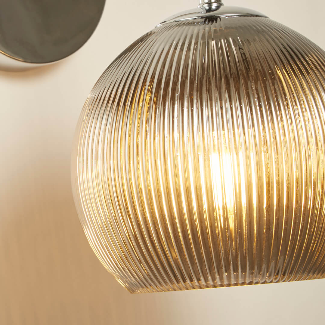 Hamblin Chrome Wall Bracket - White Bear Furnishings